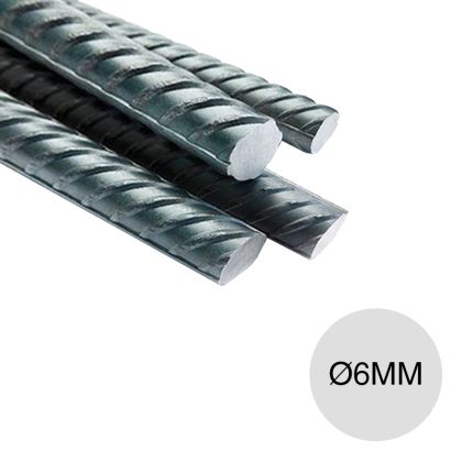 Hierro Procesado/Cortado-ADN Ø06mm - Barra 12m (2,66kg)