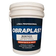 Obraplast Rustico Medio Blanco 25 kgs