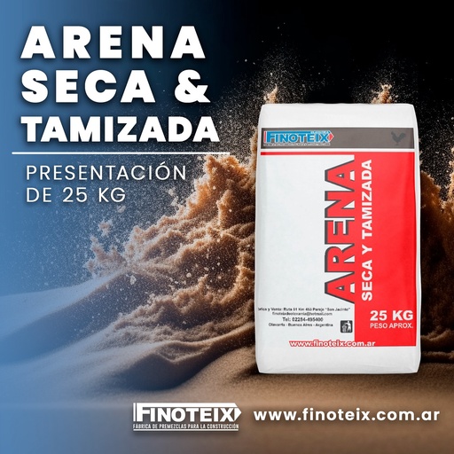 Arena rubia x bolsa 25 kg