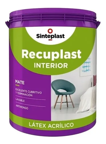 Recuplast interior mate blanco 20 lts